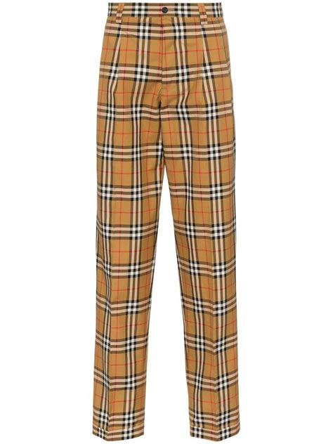 burberry print trousers plt|burberry clothing for men.